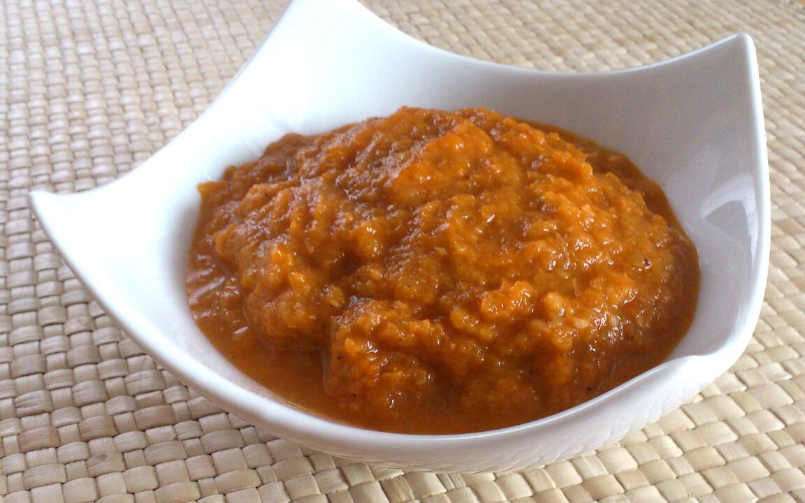 caviar de abóbora em um favorito da dieta