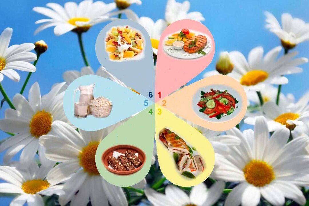 dieta de seis pétalas e dieta favorita