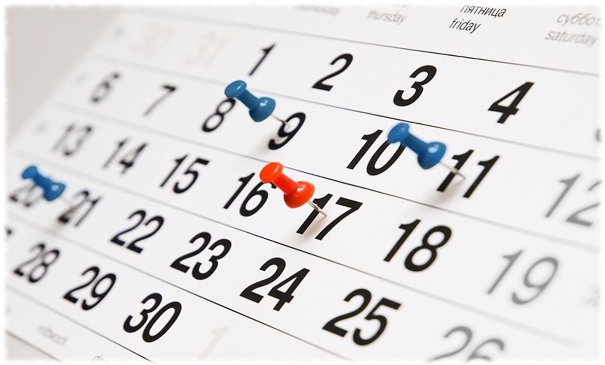 favorito do calendário de dieta